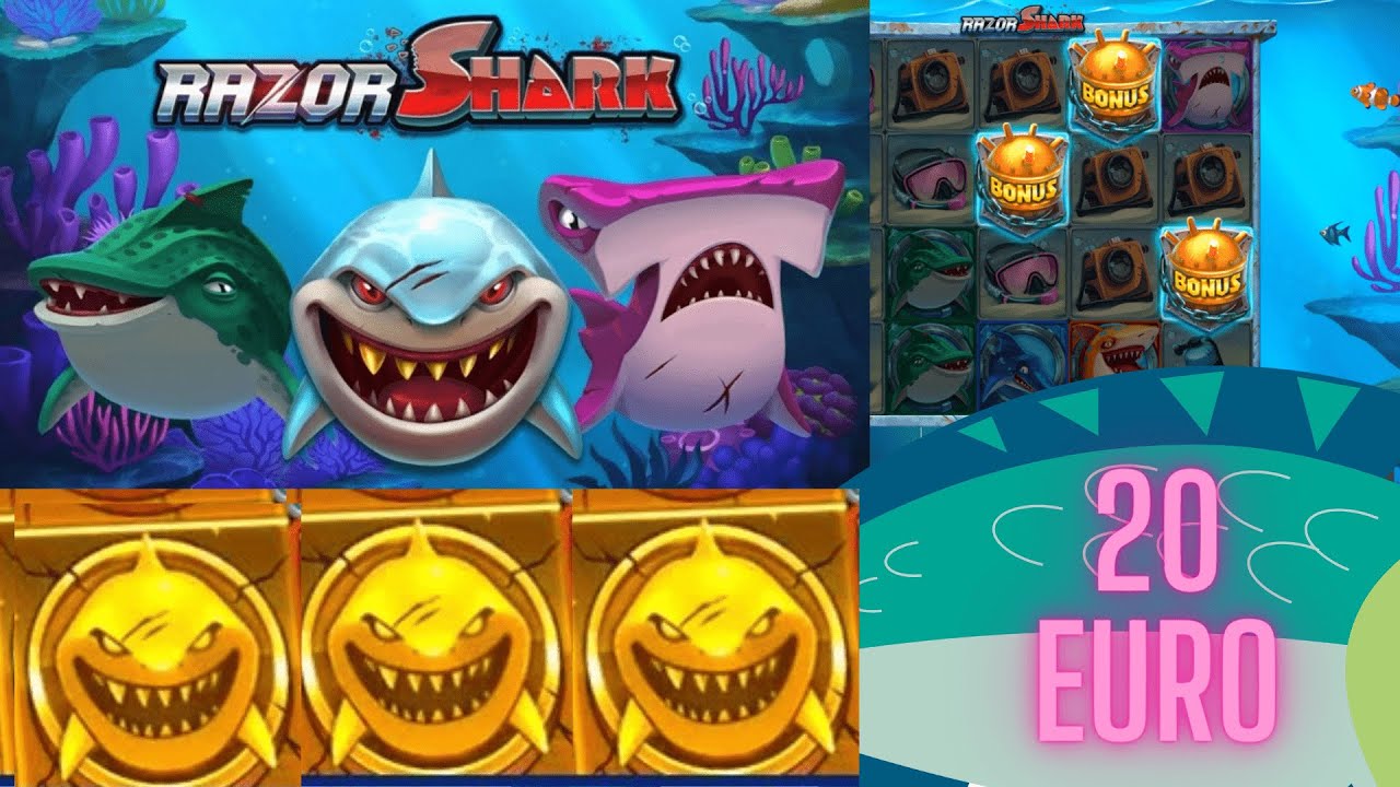 Razor Shark mit 20 Euro im Online Casino bei Lowstake im Cafe