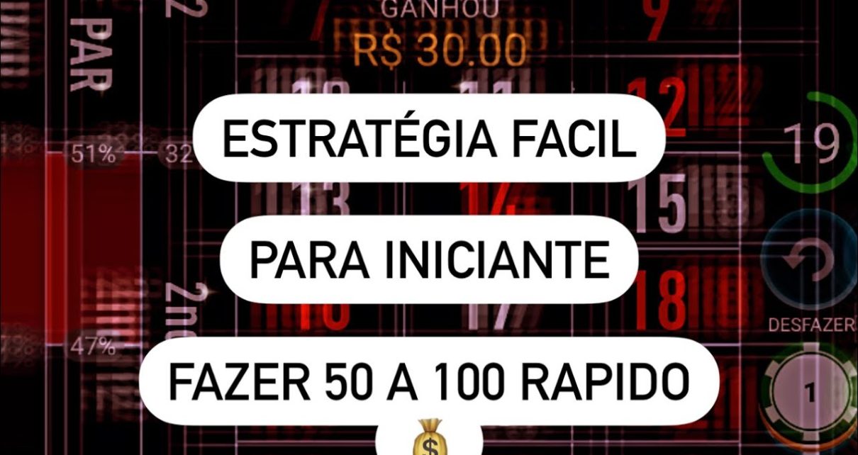 Roleta Casino "Estratégia Fácil Iniciantes" Fazer 50 a 100 Rapido