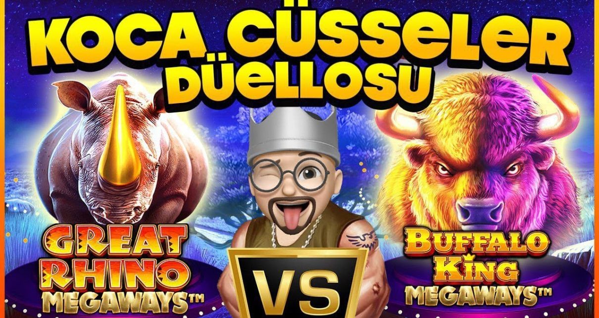 SLOT OYUNLARI ??GREAT RHINO MEGAWAYS VS BUFFALO KING MEGAWAYS ??ı