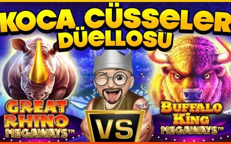 SLOT OYUNLARI ??GREAT RHINO MEGAWAYS VS BUFFALO KING MEGAWAYS ?? #slot #slotoyunları #casino