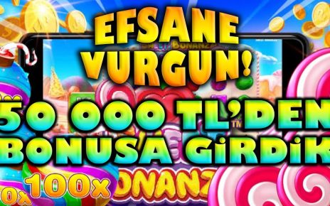 SWEET BONANZA | 50.000 TL'DEN BONUSA GİRDİK❗ MÜKEMMEL KAZANÇ?#taktik #slot #casino #slotoyunları