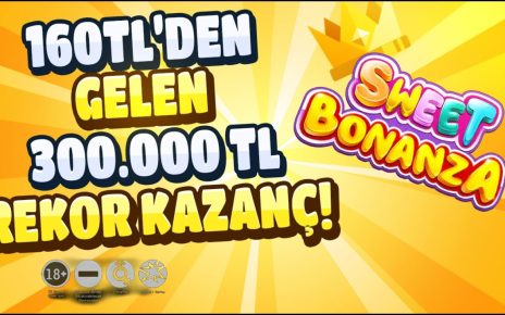 Sweet Bonanza Efsane Vurgun | 300.000 TL Lik Rekor Kazanç!!!!  #slotvideoları #casino #sweetbonanza