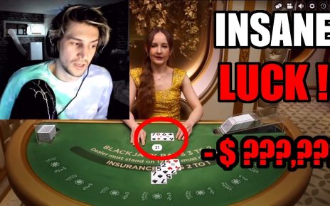 The LUCKIEST BLACKJACK Dealers EVER | xQc Gambling