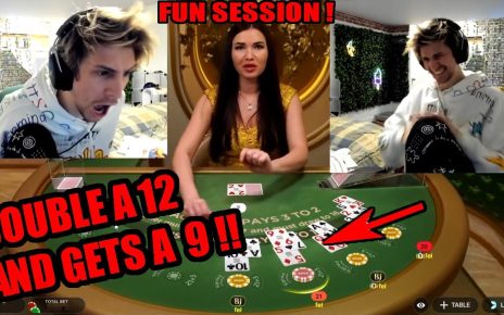 at nowadays THIS Is What FUN BlackJack Looks Like !! xQc Gambling