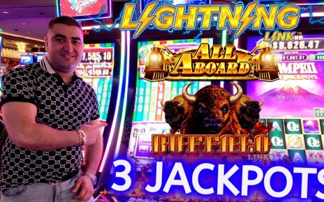 3 JACKPOTS On High Limit Slots – Playing Live Casino