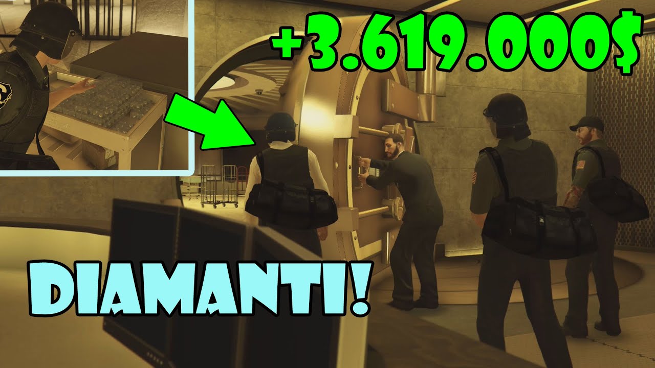 +3.619.000$ COLPO CASINO DIAMANTI INGANNO GTA 5 ONLINE ITA