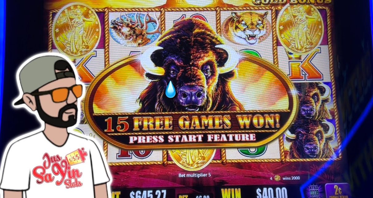 4 Coin Trigger on Buffalo Gold! It almost brought me to tears ? Casino Slot Play