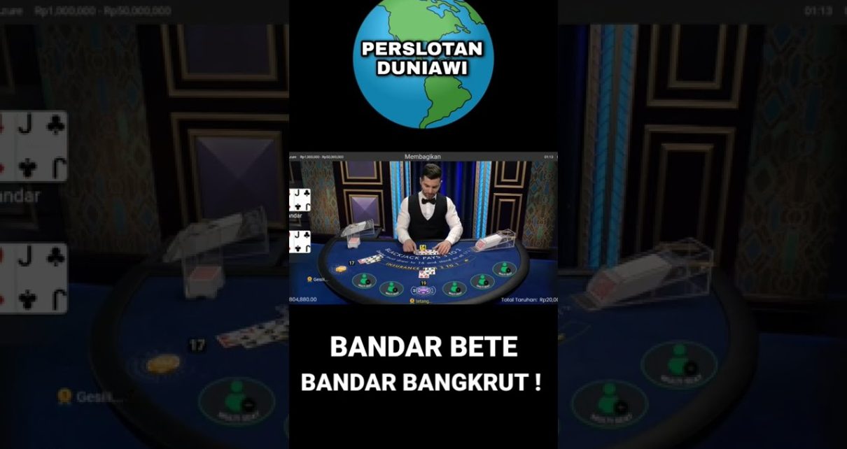 BLACKJACK !! JACKPOT BESAR – BANDAR BANGKRUT !! #short #shorts #blackjack #casino #slotonline