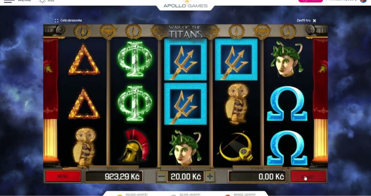 BOUCHÁM BEDNY | WAR OF THE TITANS | E-GAMING | APOLLO GAMES ONLINE CASINO | LIVE WINNING SLOTS