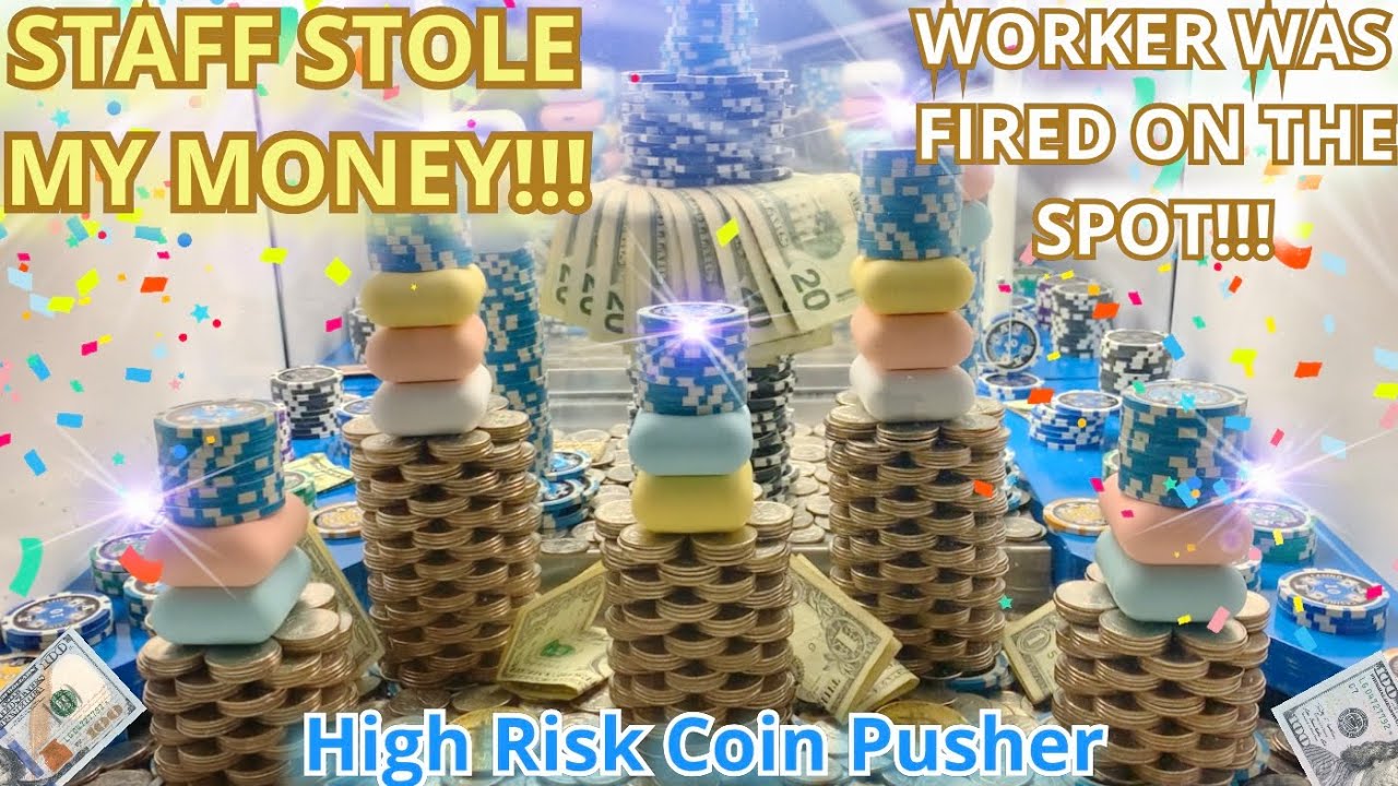 ?CASINO STAFF WAS FIRED AFTER DOING THIS … Playing The High Stakes Coin Pusher! || JACKPOT || ASMR