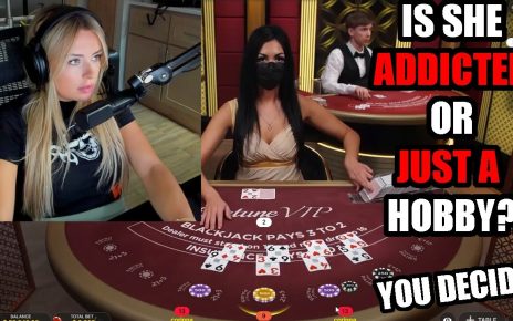 Does She Have An Addiction? YOU DECIDE | HighStakes BlackJack