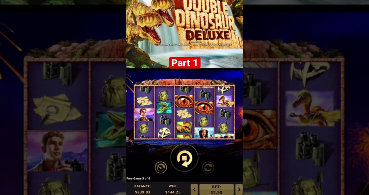 Double Dinosaur Deluxe | Bonus Game | .50 Bet | Online Slots | Online Casino | #shorts component division 1