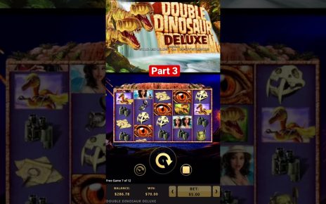 Double Dinosaur Deluxe | Bonus Game |  Bet | Online Slots | Online Casino | #shorts portion 3