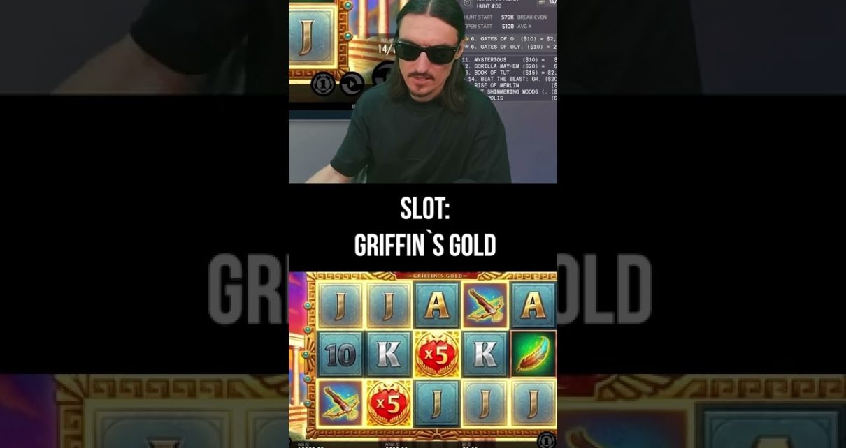 FRANK DIMES BIG WIN IN ONLINE CASINO SLOT GRIFFIN`S GOLD #shorts