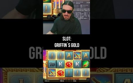 FRANK DIMES BIG WIN IN ONLINE CASINO SLOT GRIFFIN`S GOLD #shorts