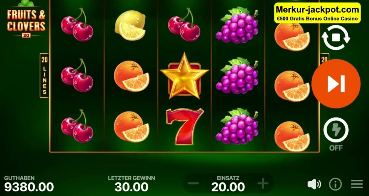 ??Fruits & Clovers? Online Casino Deutsch Merkur Magie Automat Spielhalle Novoline Slots Spielothek