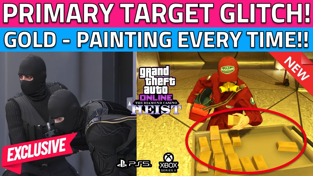 How To Get GOLD/Artwork EVERY TIME In GTA 5 Online Casino Heist! Change Primary Target Money Glitch