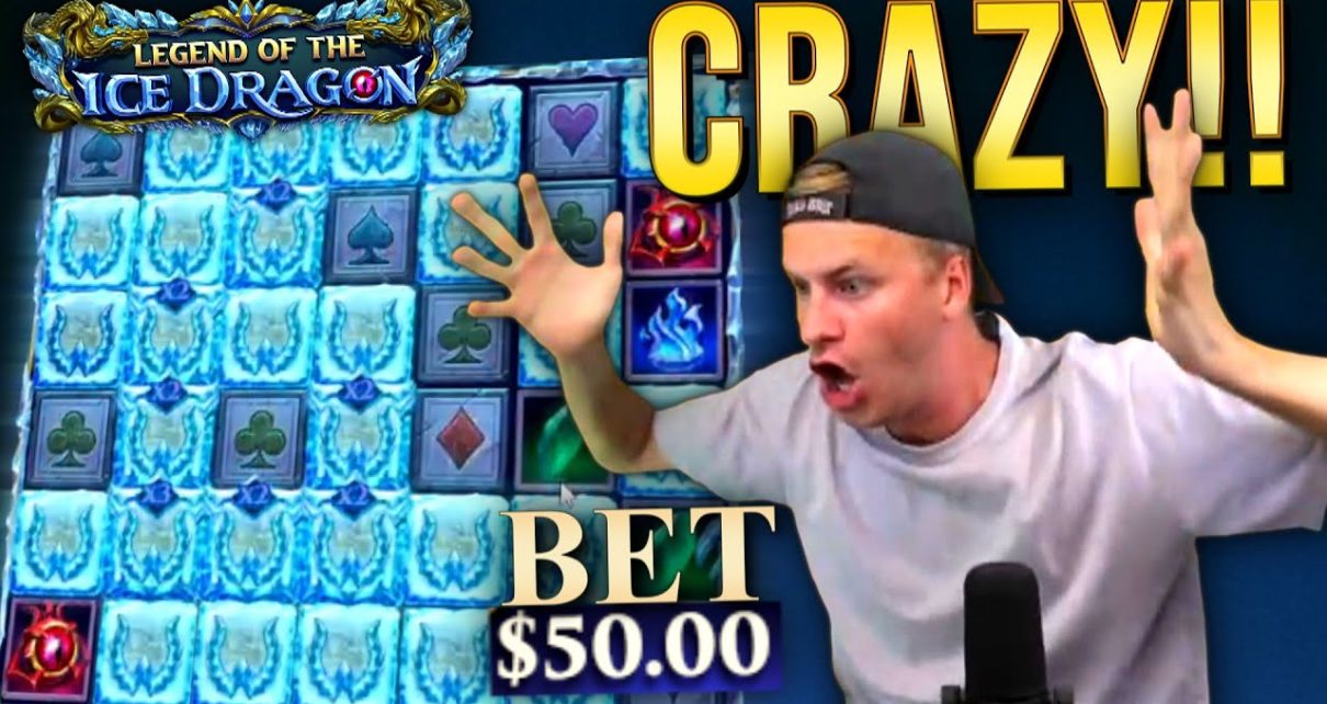 INSANE cover on Legend Of The Ice Dragon! (Mega Big Win)