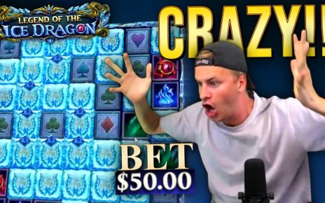 INSANE cover on Legend Of The Ice Dragon! (Mega Big Win)