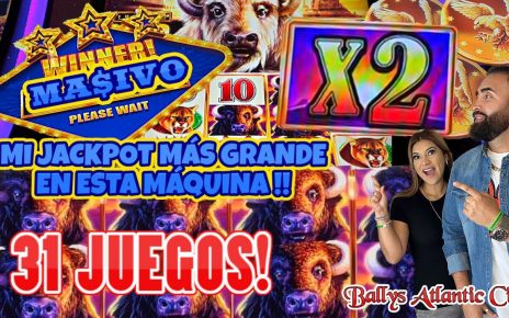 ? MI JACKPOT MAS GRANDE EN BUFFALO CHIEF ! 31 JUEGOS GRATIS ! JUGANDO EN EL CASINO DE BALLYS AC