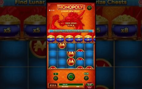 Monopoly Lunar | Free Games  | .88 Bet | Big Win | Huge Win | Online Casino | Fast Cash #shorts