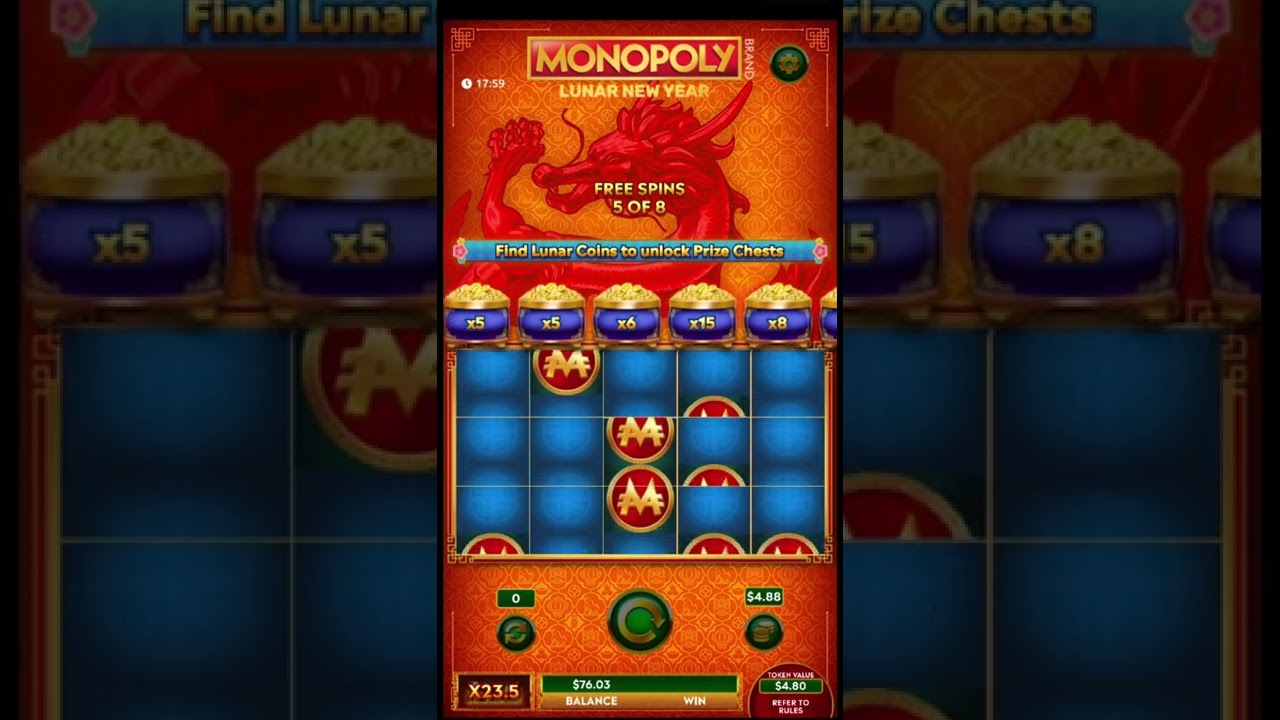 Monopoly Lunar | Free Games  | $4.88 Bet | Big Win | Huge Win | Online Casino | Fast Cash #shorts