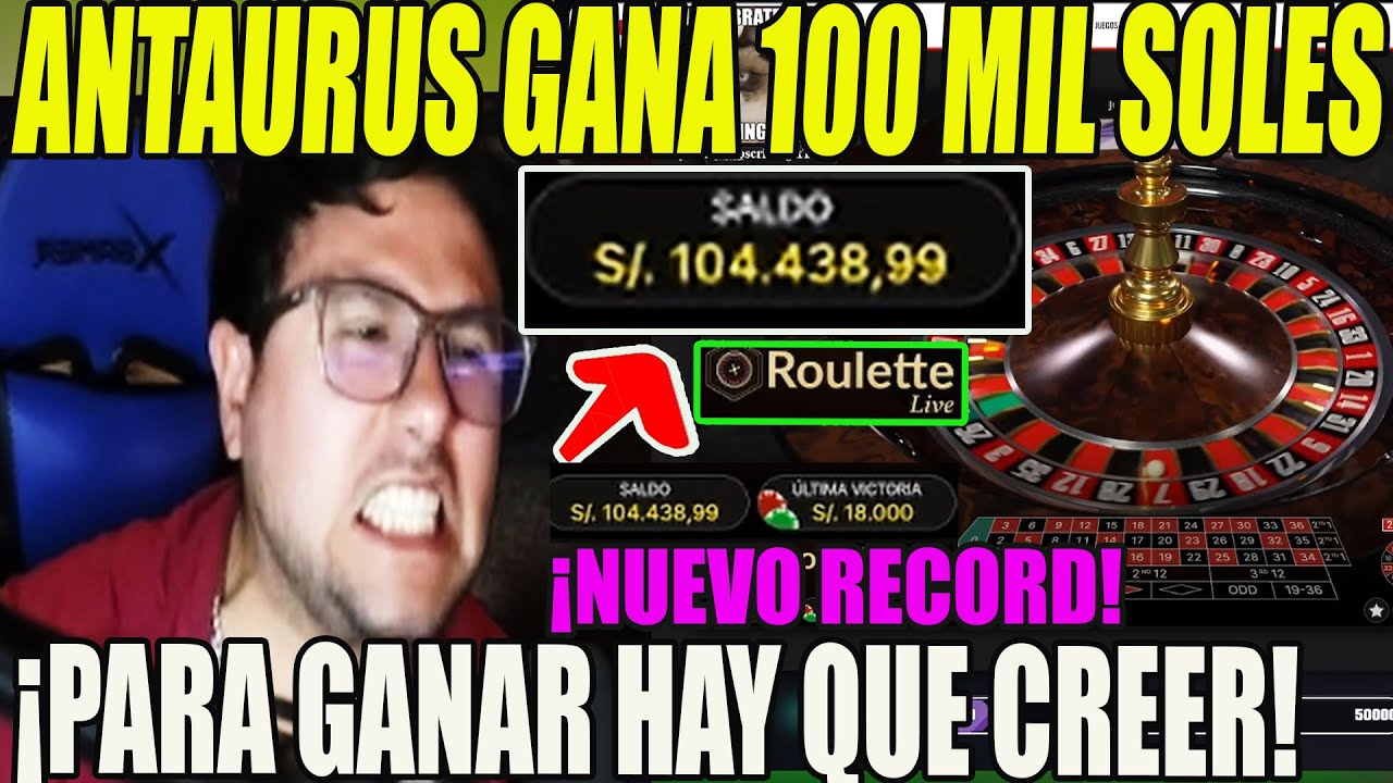 ??NUEVO RECORD! ANTAURUS GANA MAS DE 100 MIL SOLES EN EL CASINO CASI LLORA DE ALEGRIA"PARA NO CREER"