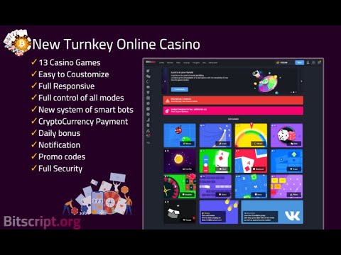 New Turnkey Online Casino Software | With 13 Games – BitScript