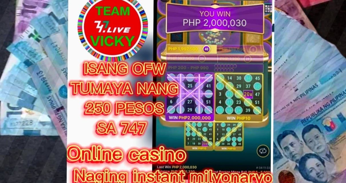 OFW tumaya nang 250 pesos sa 747 online casino, naging instant milyonaryo,Mega ball big win sa 747