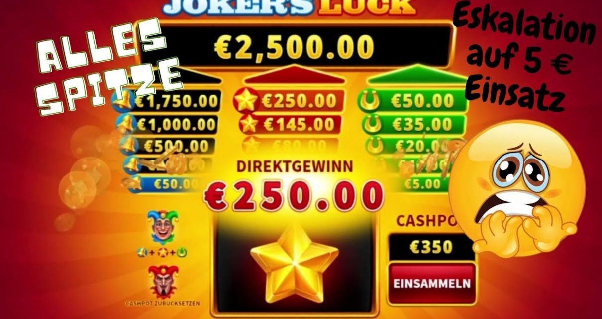 Online Casino Deutsch – Joker´s Luck (Alles Spitze) bis der ? kommt!
