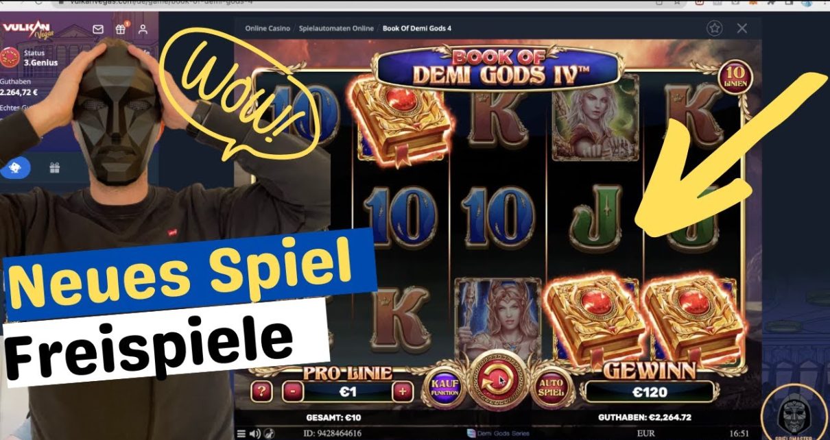 Online Casino Deutsch | Neues Spiel Book of Demi Gods 4 gönnt auf 10€ und 16€ Freispiele