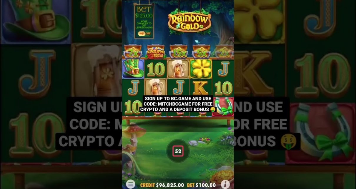 RAINBOW GOLD 100 RAPID SPIN EXPERIMENT? BC.GAME ONLINE CASINO SLOTS WIN