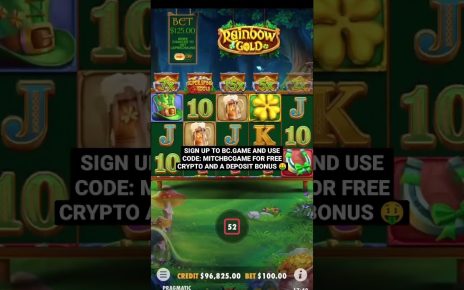 RAINBOW GOLD 100 RAPID SPIN EXPERIMENT? BC.GAME ONLINE CASINO SLOTS WIN #casino #slots #casinoonline