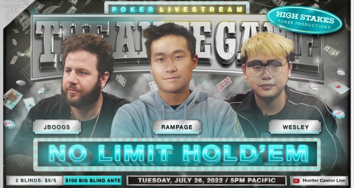 RAMPAGE BUYS IN 5,000!! Rampage, Wesley & JBoogs Play /5/100 Ante Game – Commentary by DGAF RAMPAGE BUYS IN 5,000!! Rampage, Wesley & JBoogs Play /5/100 Ante Game – Commentary by DGAF