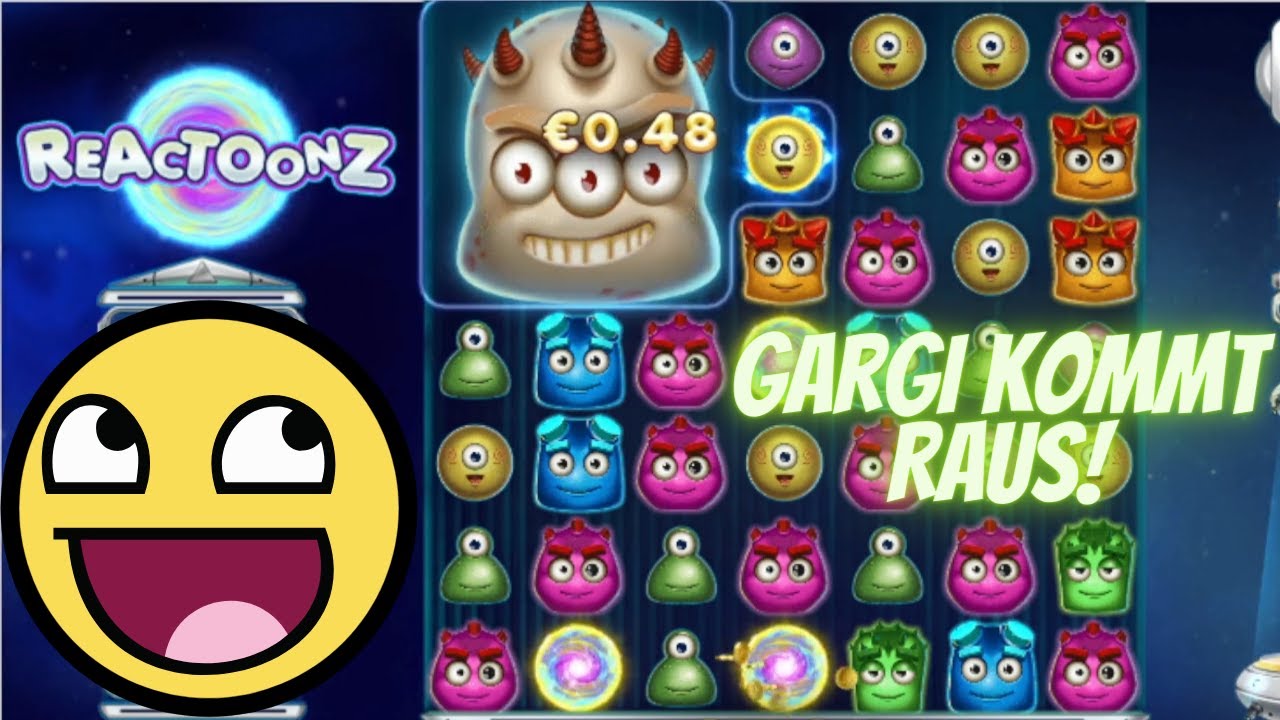 Reactoonz im  Online Casino Heute holen wir den Garga raus!!! Schafft er die 15 Pinken???