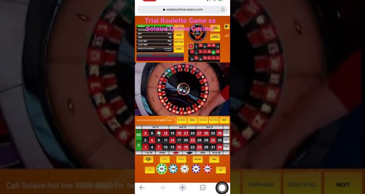 Roulette Game tayo dito sa Solaire Online Casino!