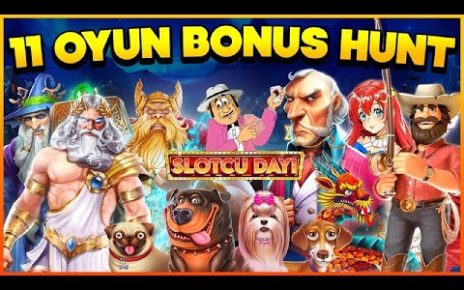 SLOT OYUNLARI ⚒️ 11 OYUN ⚒️ BONUS HUNT ⚒️ #slot #slotoyunları #casino