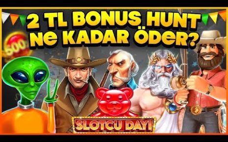 SLOT OYUNLARI ?BONUS HUNT ? 2 TL BET İLE DENEDİK? #slot #slotoyunları #casino