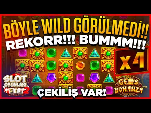 SLOT OYUNLARI ? GEMS BONANZA BÜYÜK VURGUN ?3000TL NAKİT ÖDÜL ??ı