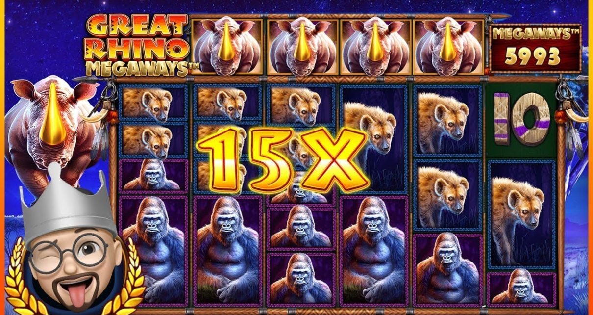 SLOT OYUNLARI ?? GREAT RHINO MEGAWAYS ?? GORİLLE GERGEDANLA DÜELLO ??ı