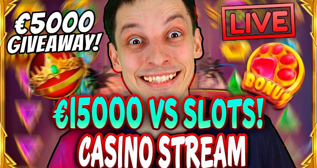 SLOTS LIVE ? €15 000 VS SLOTS! Casino Stream Big Wins with mrBigSpin