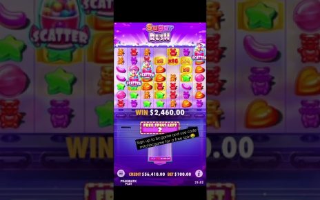 SUGAR RUSH HUGE WIN BONUS RETRIGGER *000 WIN* – ONLINE CASINO SLOTS WIN