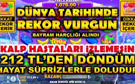 SWEET BONANZA | Yeni Taktik Dünya Rekor Kazanç Aldım | #slot #casino #slotoyunları #sweetbonanza