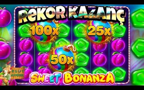 ?SWEET BONANZA?4 ŞEKERİ BOM YAKALADIK❗REKOR KAZANÇ?#slot #casino #sweetbonanza #taktik #kazanç #100X