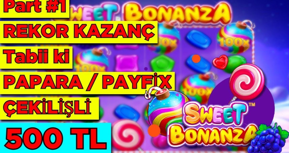 Sweet Bonanza | REKOR KAZANÇ portion 1 | #PaparaÇekilişi #SlotVideoları #Slotİzle #SlotOyna #casino