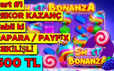 Sweet Bonanza | REKOR KAZANÇ portion 1 | #PaparaÇekilişi #SlotVideoları #Slotİzle #SlotOyna #casino