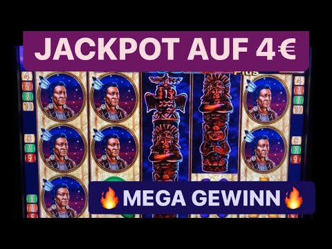 Totem Chief auf 4€ JACKPOT GEWINN? Merkur Magie Automat Spielhalle Novoline Casino Slots Spielothek