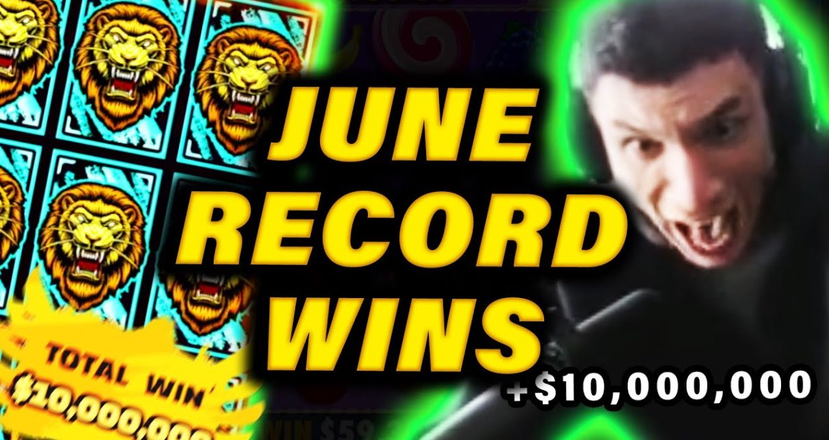 Trainwreckstv TOP 8 MASSIVE WINS from June ( 1000000+)!  | Train Gambling Highlights