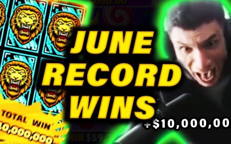 Trainwreckstv TOP 8 MASSIVE WINS from June ( 1000000+)!  | Train Gambling Highlights