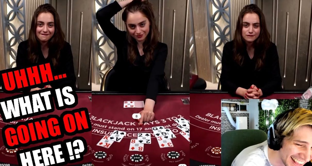 WHAT IS GOING ON HERE !!?? xQc BlackJack WHAT IS GOING ON HERE !!?? xQc BlackJack